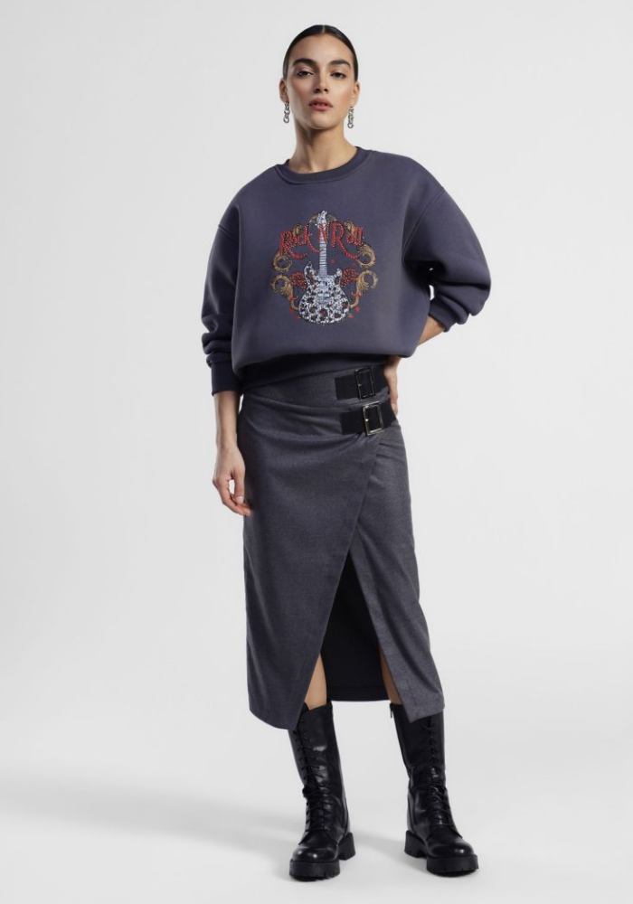 Jupe Mi-Longue Portefeuille - Dixie