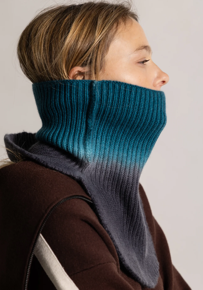 Col En Cachemire Deep Dye Paon - Koon Cachemire