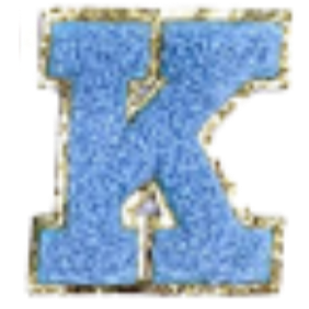 Sticker Columbia Lettre Bleue Claire