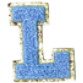 Sticker Columbia Lettre Bleue Claire
