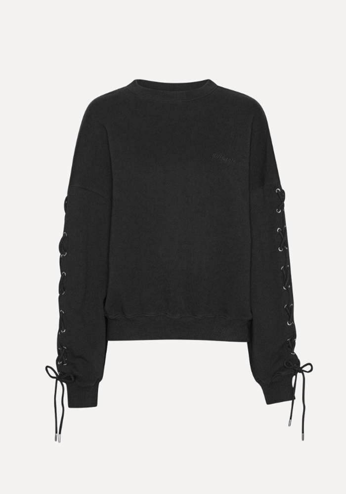 Sweat Lacing Crewneck Noir - Rotate