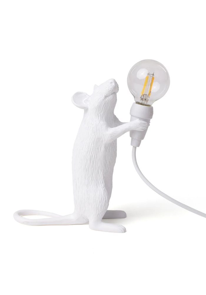 Lying White Mouse Lamp