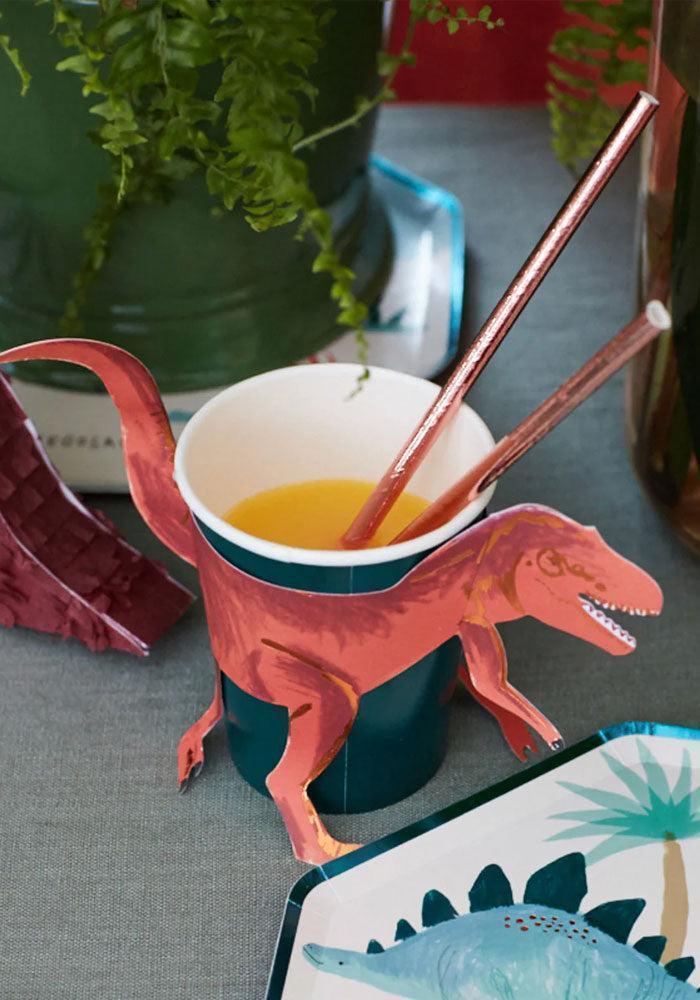 Lot De 8 Gobelets Avec Etui T-Rex - Meri Meri