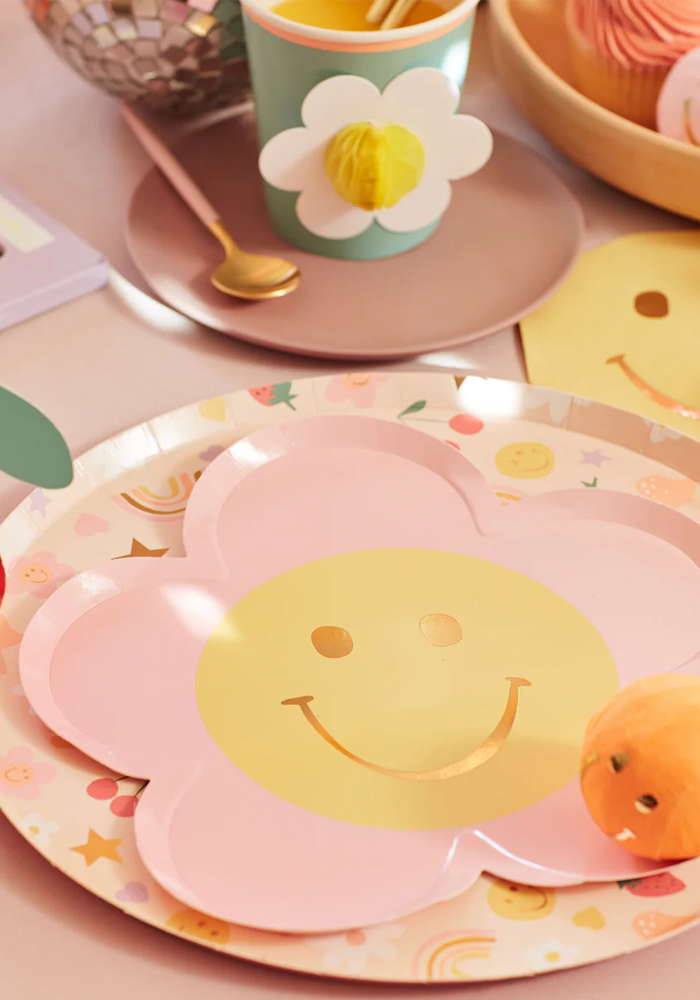 8 Assiettes Happy Flowers - Meri Meri