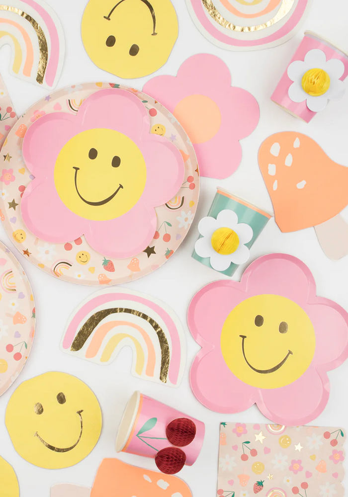 8 Assiettes Happy Flowers - Meri Meri