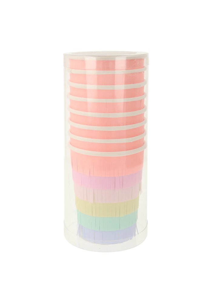 Lot De 8 Gobelets À Franges Arc-En-Ciel - Meri Meri
