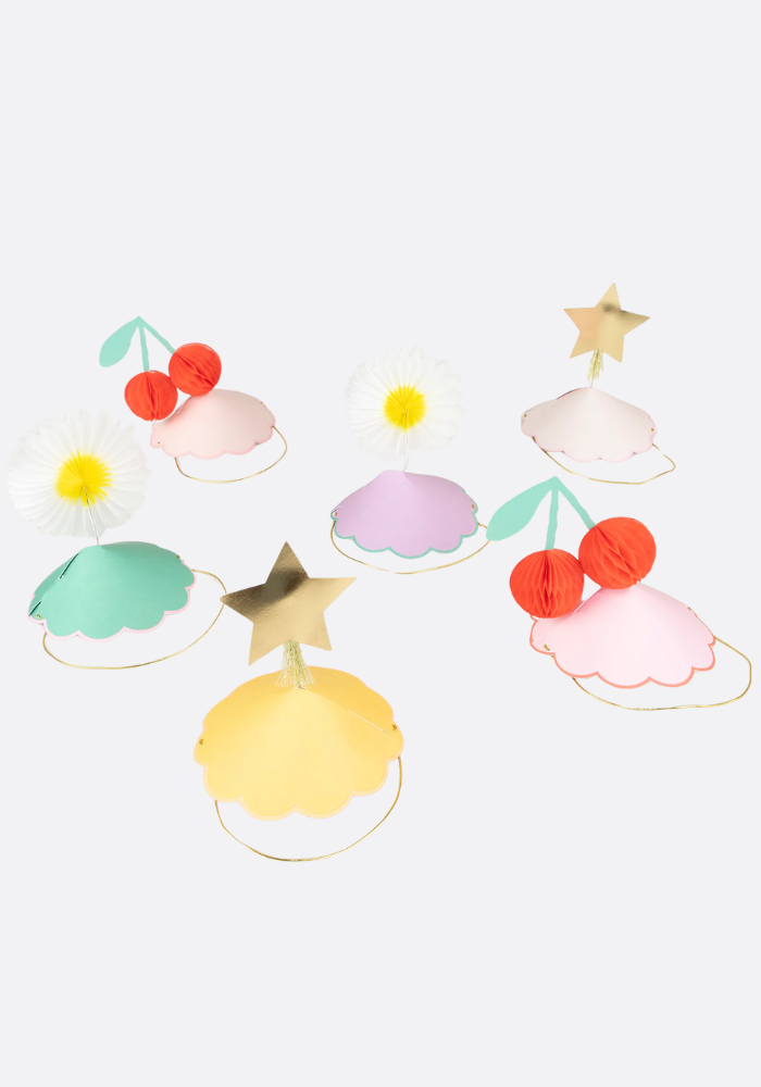 Lot De 6 Chapeaux Happy - Meri Meri