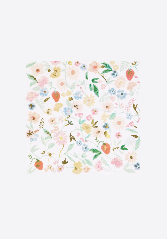 Lot de 16 Serviettes En Papier Fleuris - Meri Meri