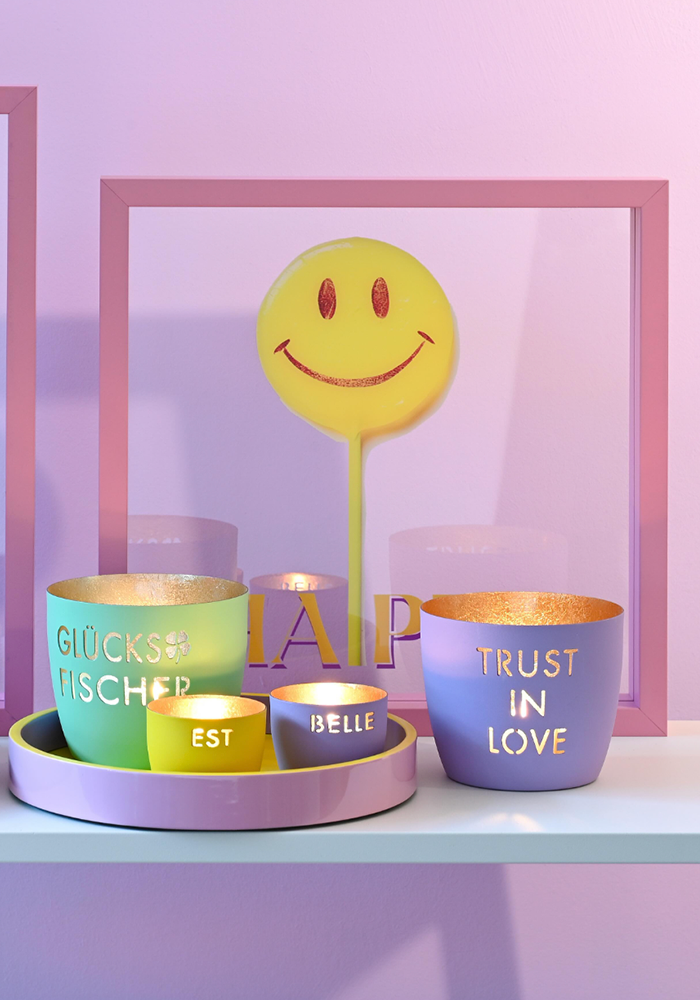 Set De 3 Photophores Madras La Vie Est Belle - Blush Sélection Décoration