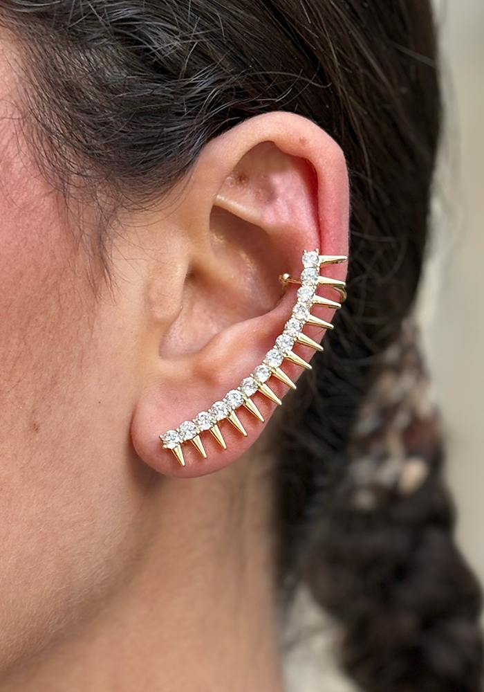 Boucle D'Oreille Kira Dorée - Maison Baika