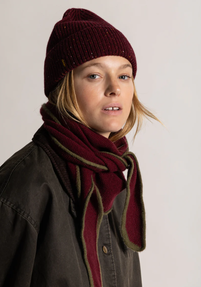 Mini Écharpe Bordeaux - Koon Cachemire