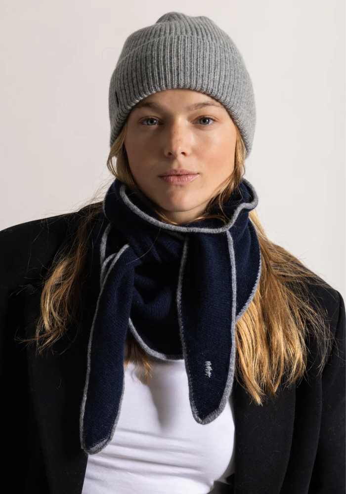 Mini Écharpe Navy - Koon Cachemire