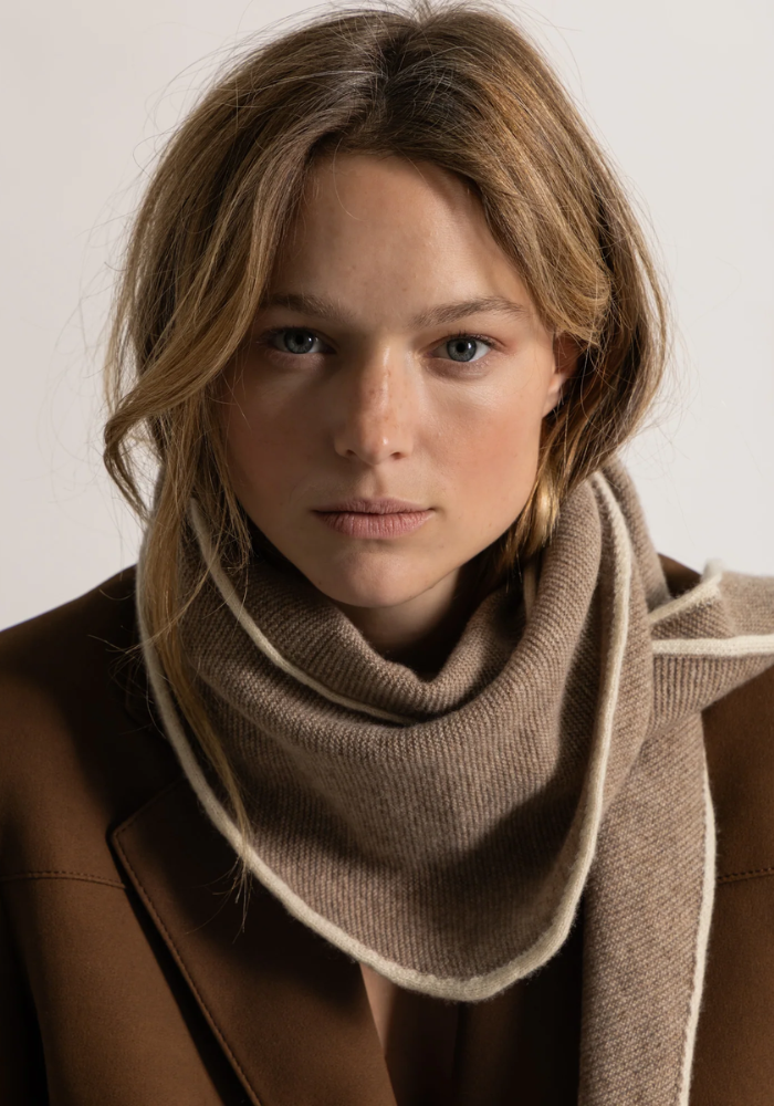 Mini Écharpe Taupe - Koon Cachemire