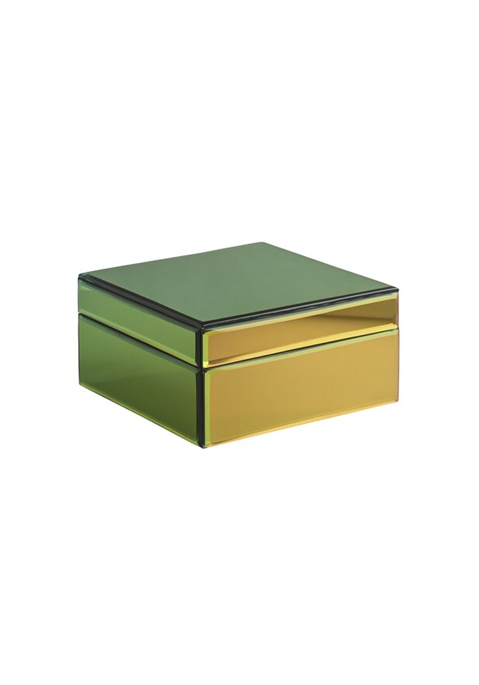 Boîte À Bijoux Miroir Vert Iridescent M - Blush Sélection Décoration