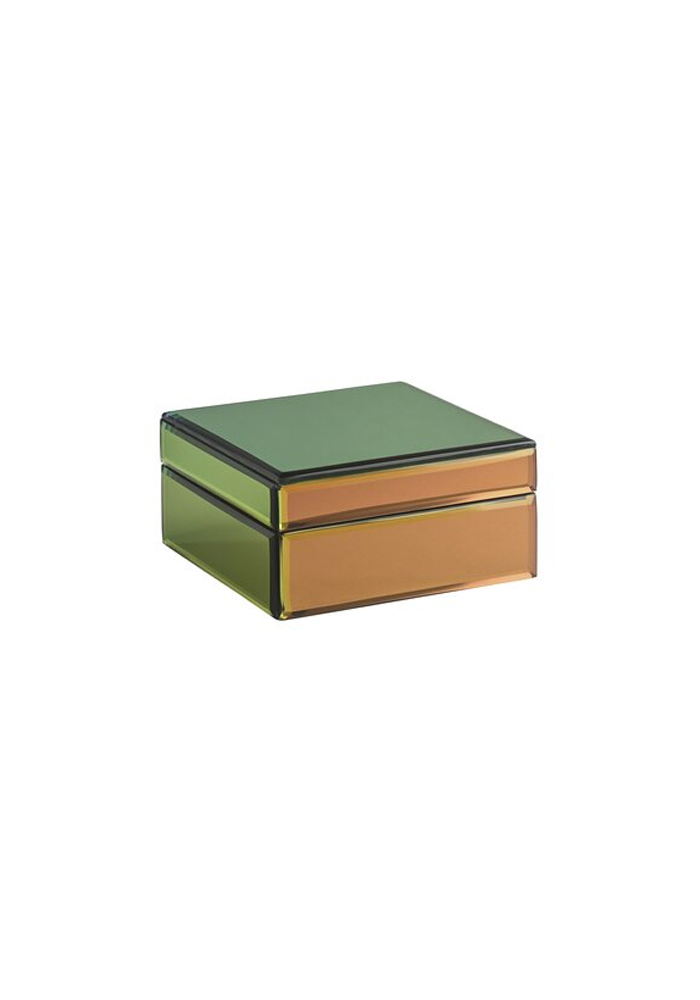 Boîte À Bijoux Miroir Vert Iridescent S - Blush Sélection Décoration