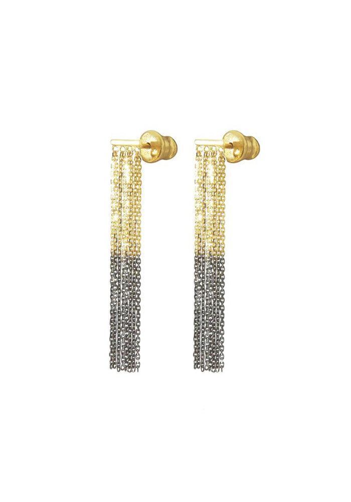 Boucles D’oreilles Bicolores Courtes - Marie-Laure Chamorel