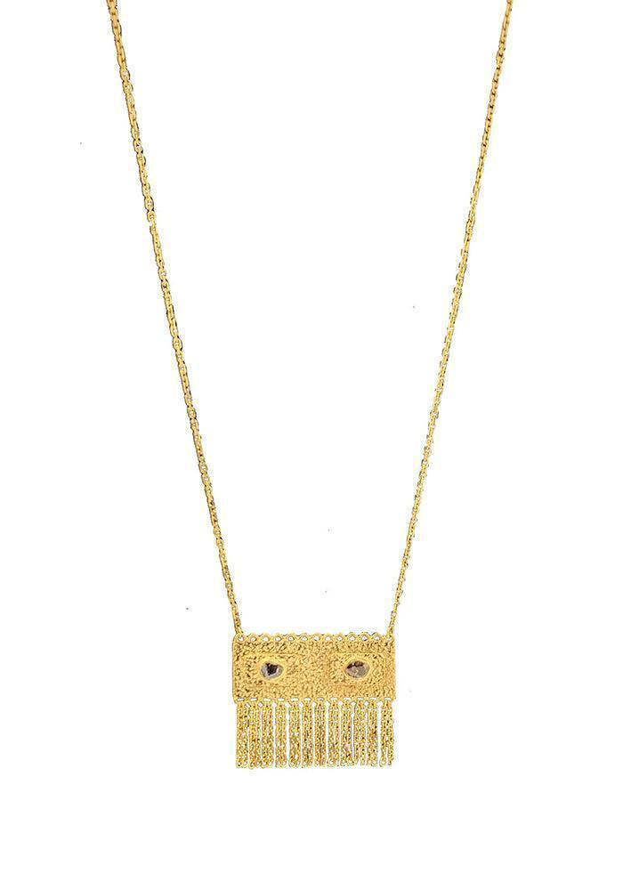 Collier Médaille Rectangulaire - Marie-Laure Chamorel