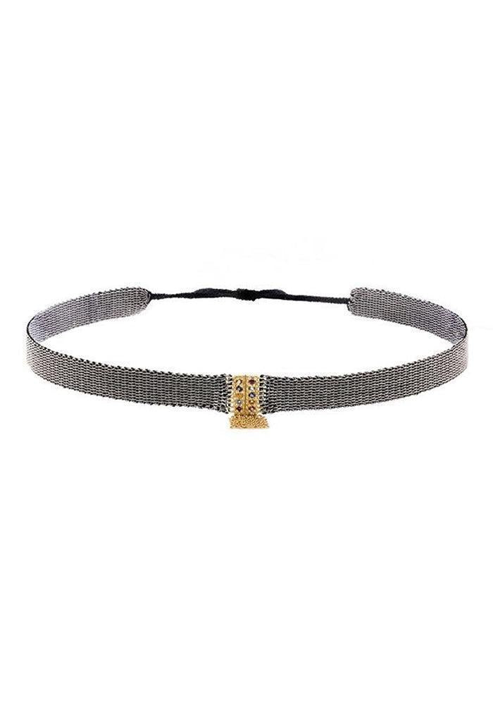 Choker Maille Epaisse En Ruthenium - Marie Laure Chamorel