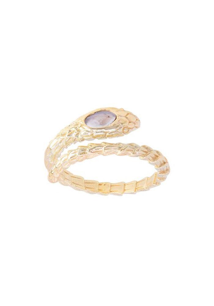 Bague Serpent Avec Pierre - Marie-Laure Chamorel