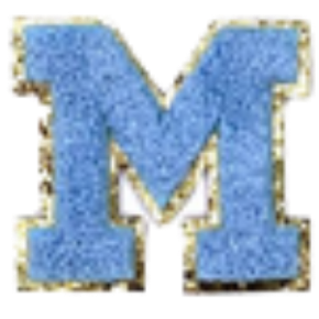 Sticker Columbia Lettre Bleue Claire