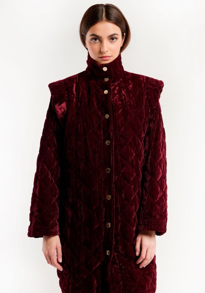 Manteau Coumba Bordeaux
