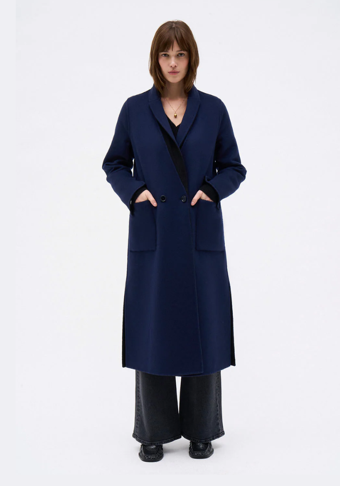 Manteau Wendy Marine Noir - DMN Paris