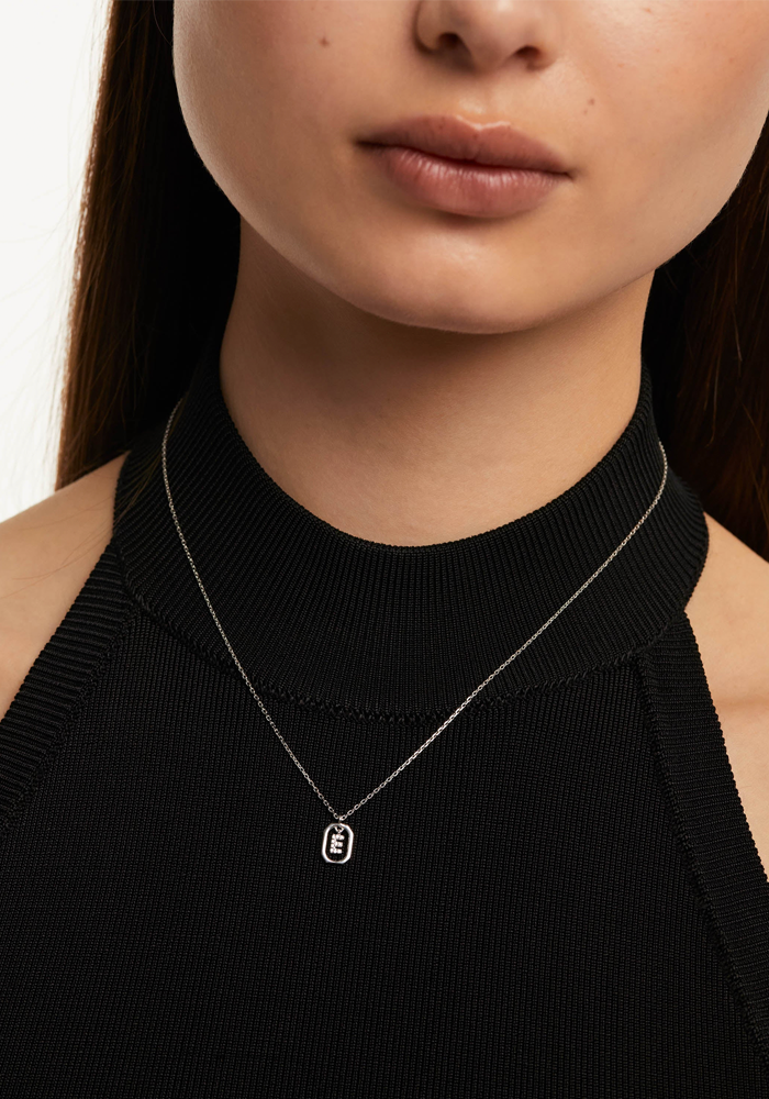 Collier Mini Letter Argent - PDPAOLA