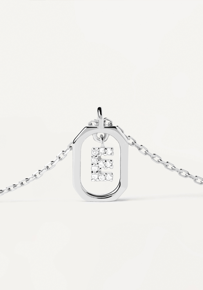 Collier Mini Letter Argent - PDPAOLA
