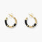 Positano Black Mini Hoops
