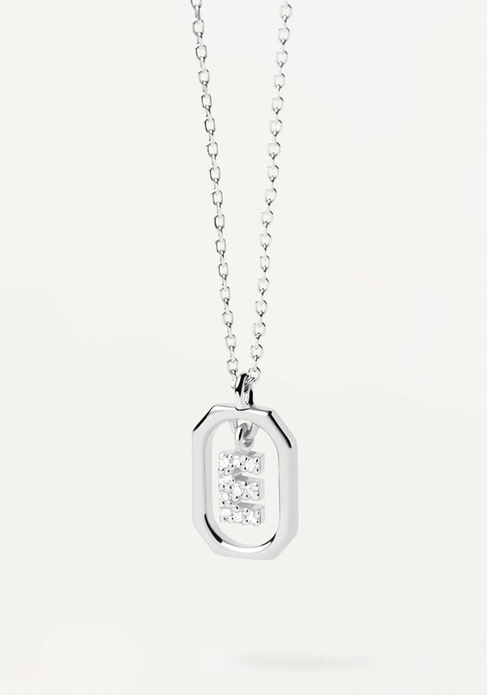 Collier Mini Letter Argent - PDPAOLA