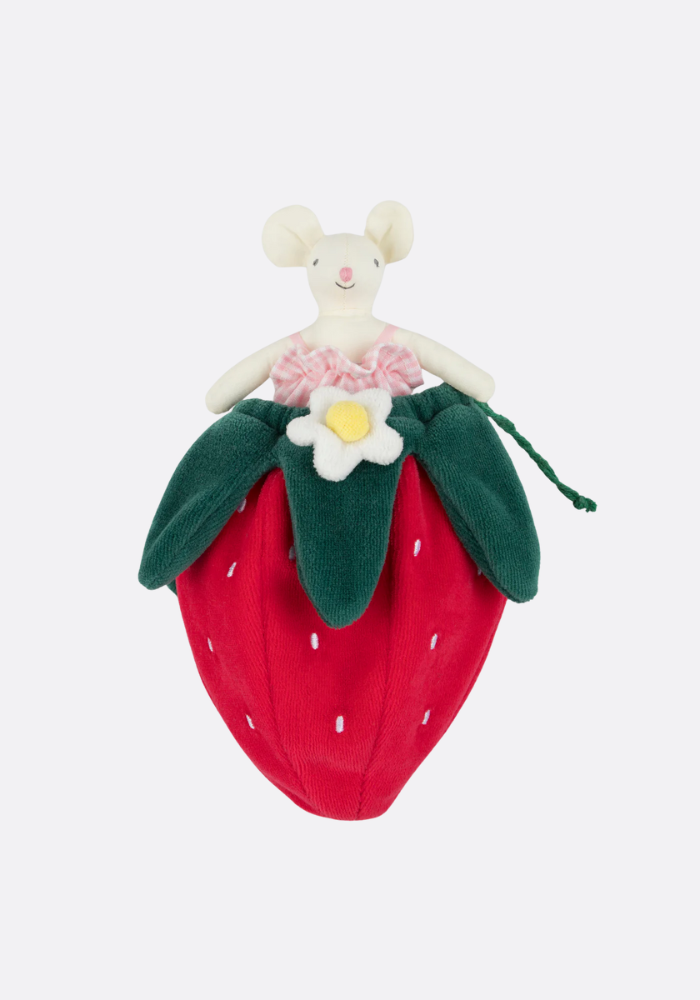 Mini Pochette Souris En Forme De Fraise - Meri Meri