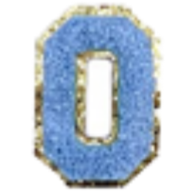 Sticker Columbia Lettre Bleue Claire