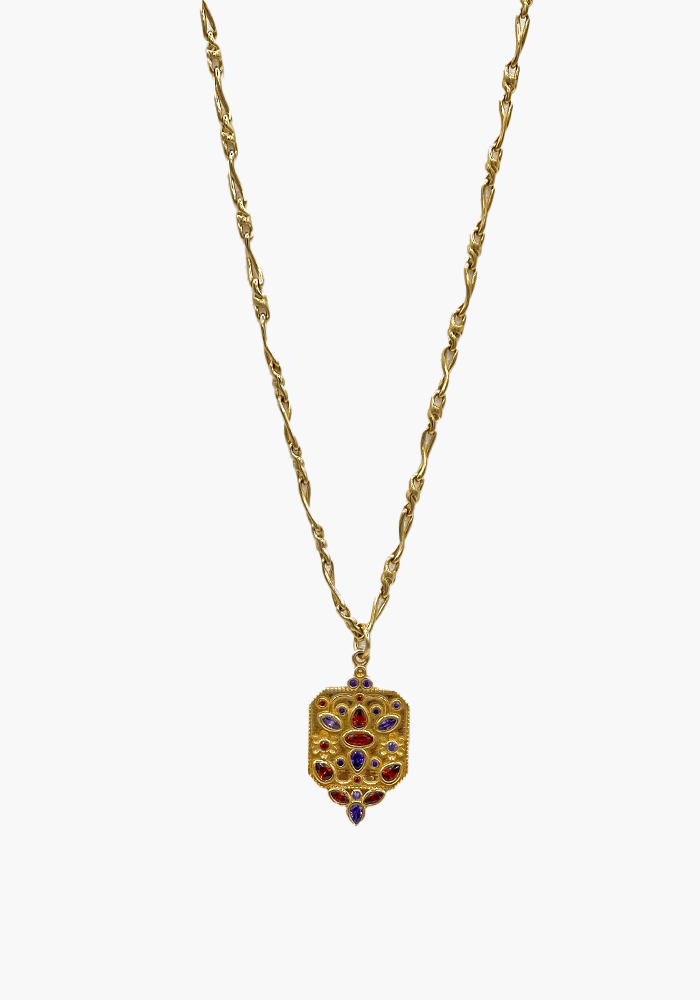 Collier Fleur Violette - Blush Sélection Bijoux