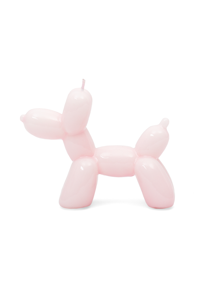 Bougie Chien Ballon Rose Pale - Blush Sélection Décoration