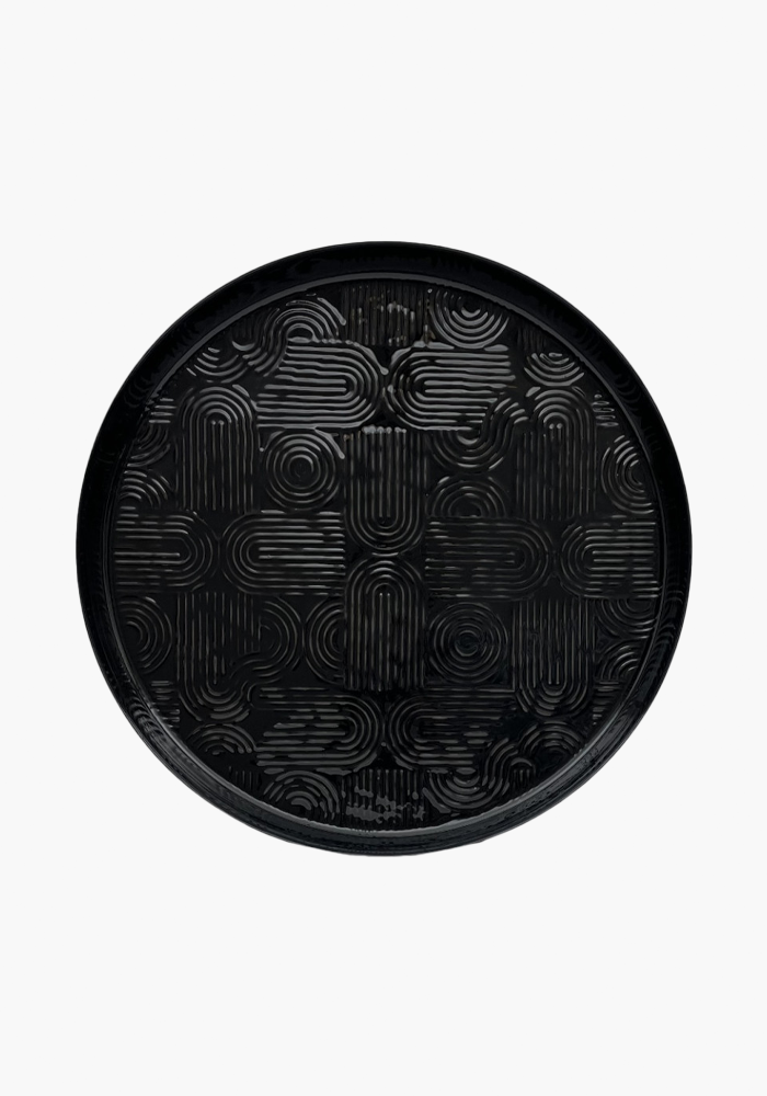 Plateau Molitor Noir Grand Modèle - Bazar De Luxe