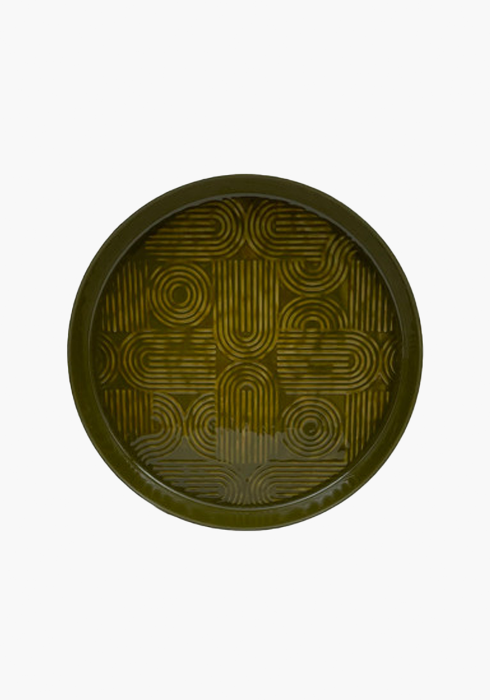 Plateau Molitor Olive Moyen Modèle - Bazar De Luxe
