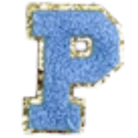 Sticker Columbia Lettre Bleue Claire