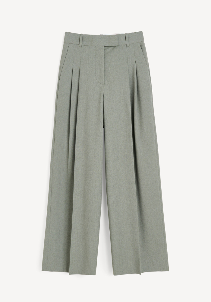 Pantalon Cymbaria Khaki Melange - By Malene Birger