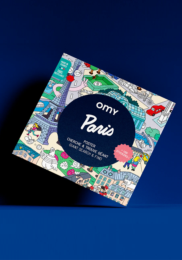 Poster Géant Cherche Et Trouve Paris - OMY