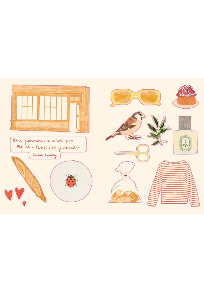 Livre Autocollants Paris Cheri - Maison D'Édition