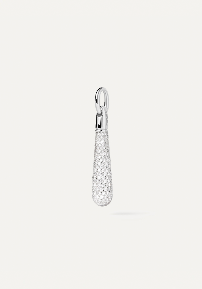 Pendentif Pave Large Drop Argent - PD PAOLA