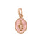 Pendentif Madone Or Rose Résine Blush