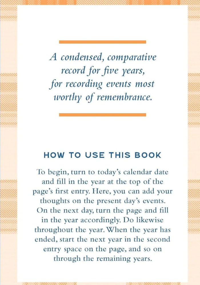 Carnet Une Ligne Par Jour Pendleton - Maison D'Édition