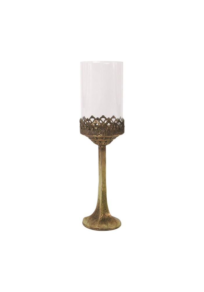 Photophore Métal Doré Verre - Sélectionné par Blush