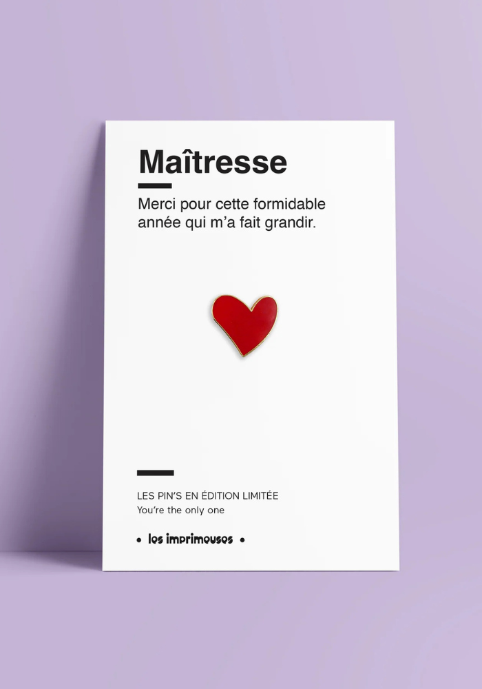 Pin's Coeur Maitresse