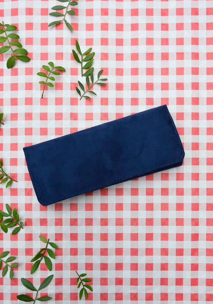 Pochette À Bijoux De Voyage Catherine En Velours Bleu Marine - Sélectionné par Blush