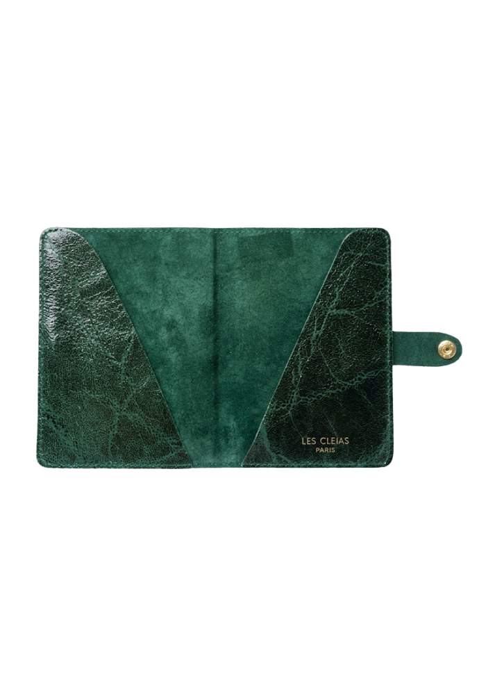 Porte-Passeport Vith Cuir Vintage Vert Foncé