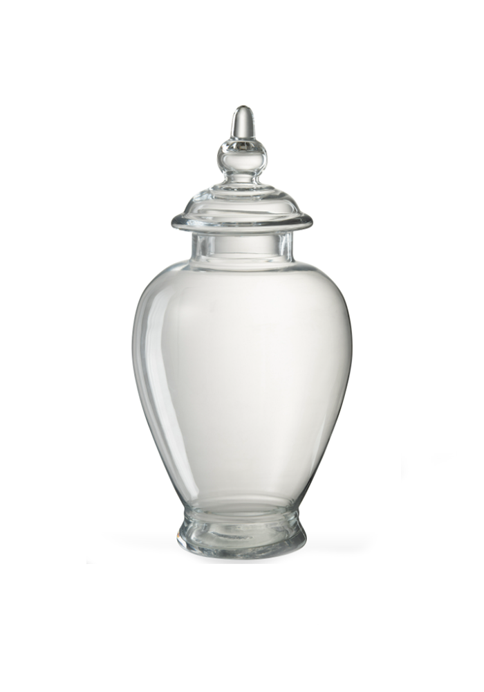 Jar En Verre Transparent Avec Couvercle - Blush Sélection Décoration