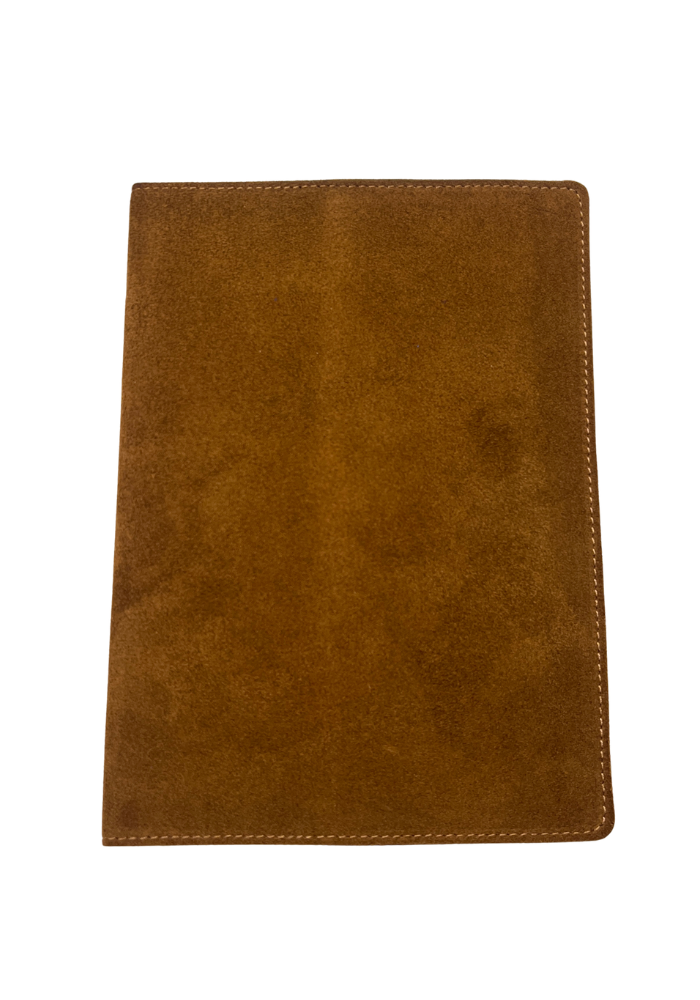 Protège-Carnet A5 Nubuck Marron - Les Cleias
