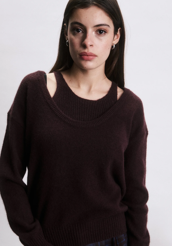 Pull Gideon Bordeaux - Jiji Studio